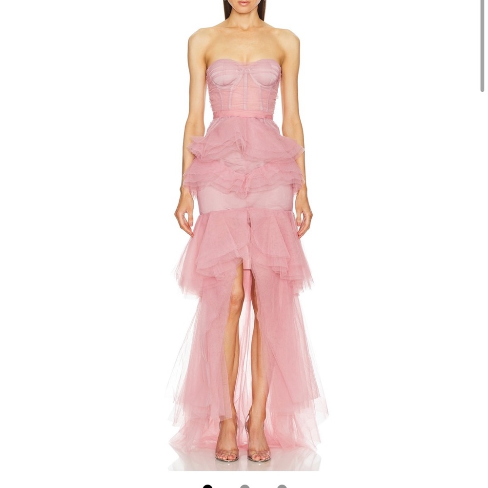 Michael Costello x revolve pink gown S